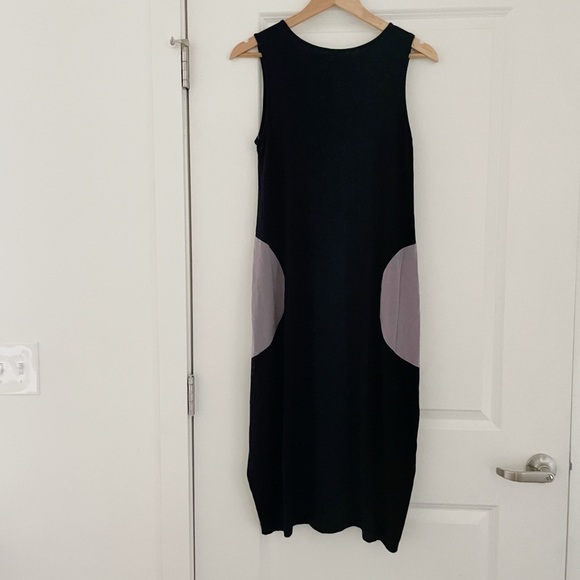 Comfy USA Lagenlook Modal Abstract Print Midi Dress - Picture 2 of 5